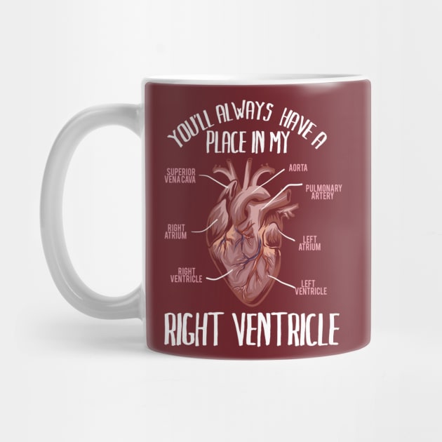 You'll always be in my right ventricle T-Shirt Gift Shirt tshirt Romantic Gifts by Shirtbubble